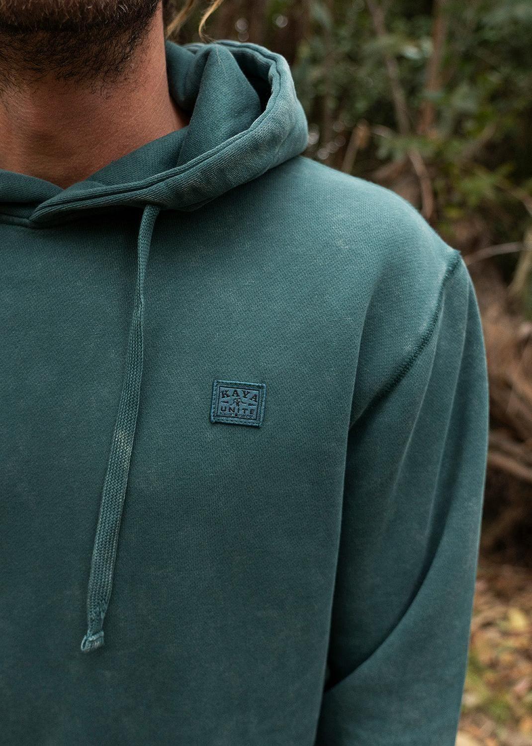 Polerón Hombre Hoodie Daily Teal-7