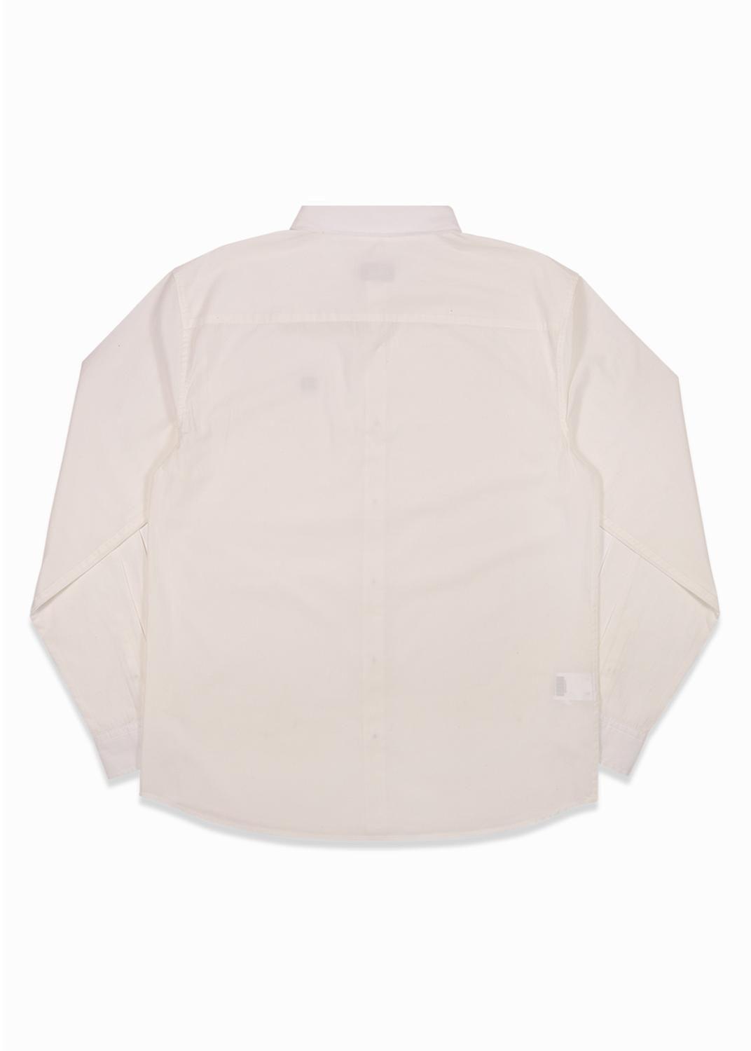 Camisa Manga Larga Algodón - Crema-4