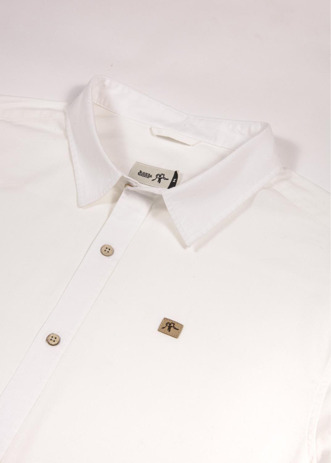 Camisa Manga Larga Algodón - Crema-5