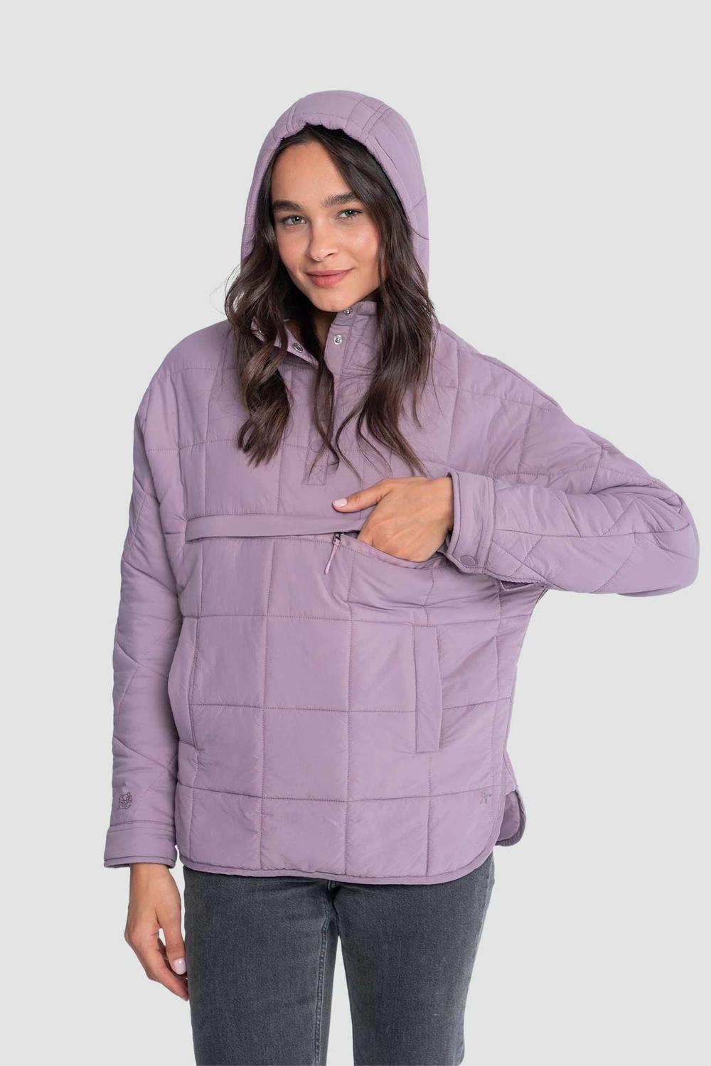 Parka Mujer Anorak Solid Malva-2