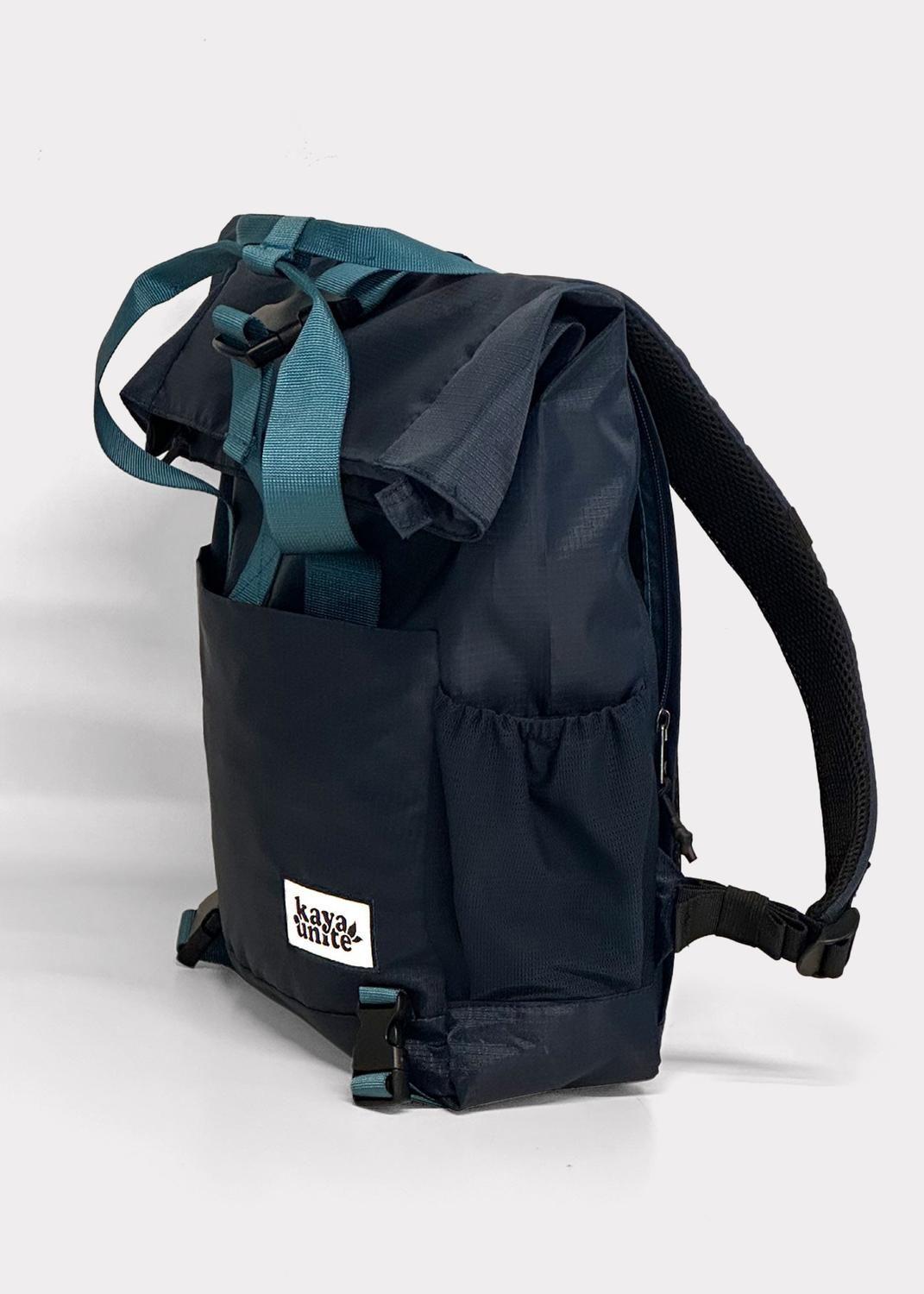 Mochila Roll Solid Blue-3