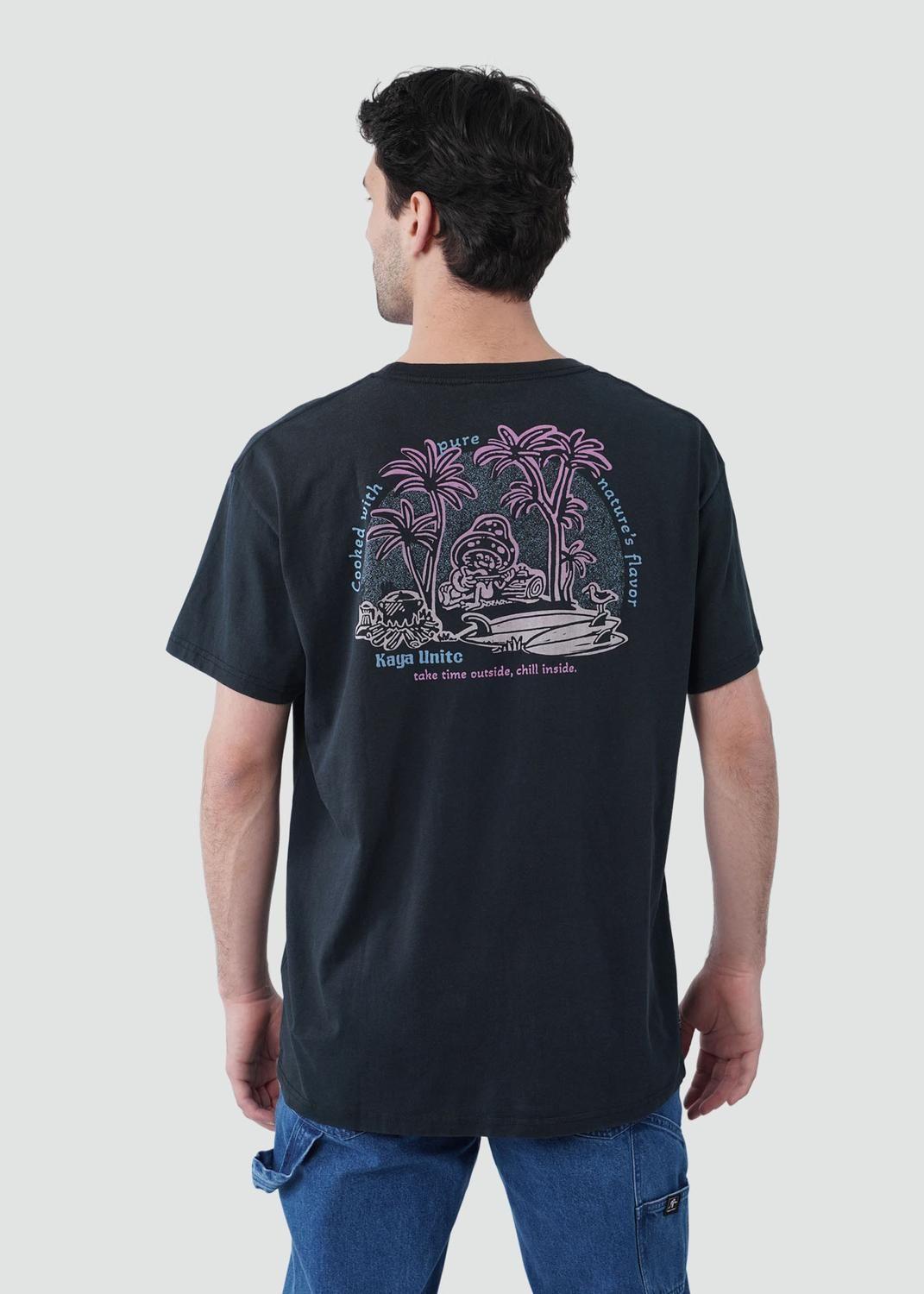 Polera Hombre Chill Negra-1