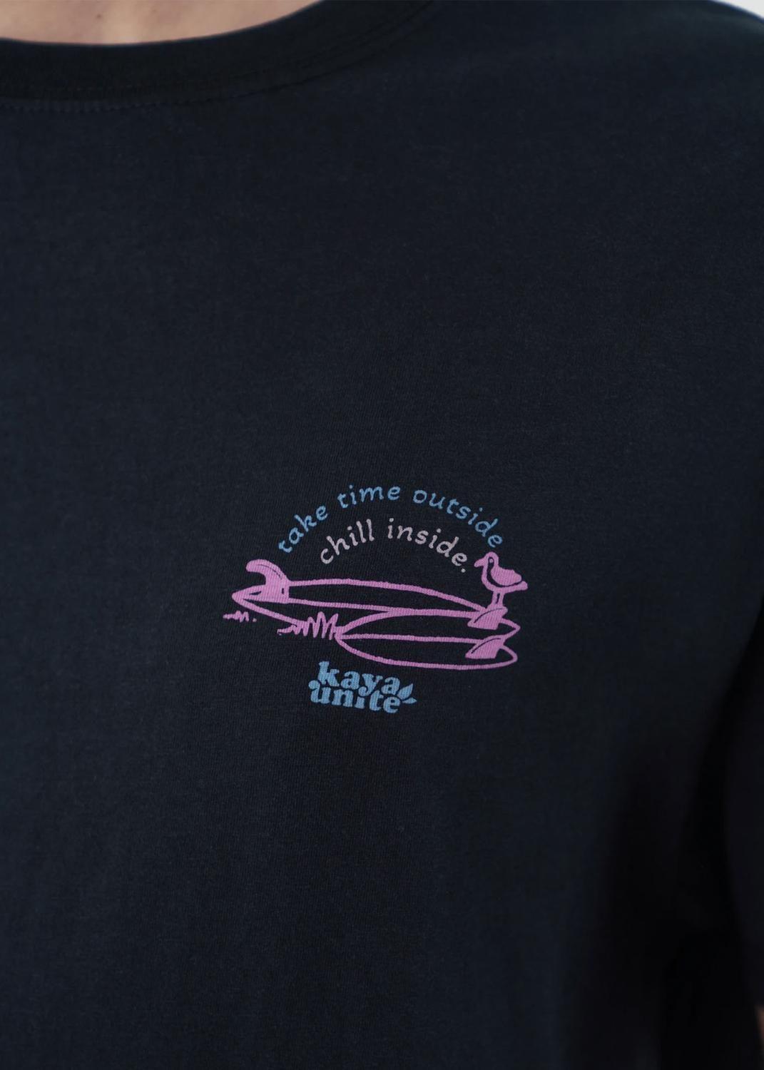 Polera Hombre Chill Negra-2
