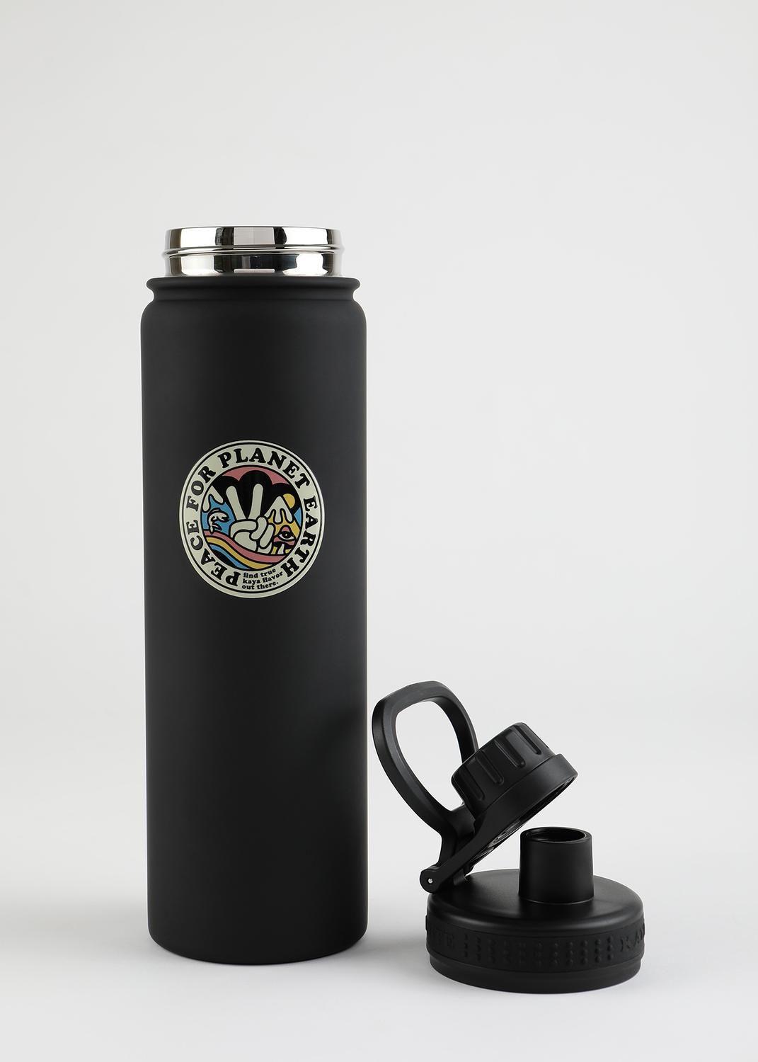 Botella Nomade 650ml Peace Negro-2