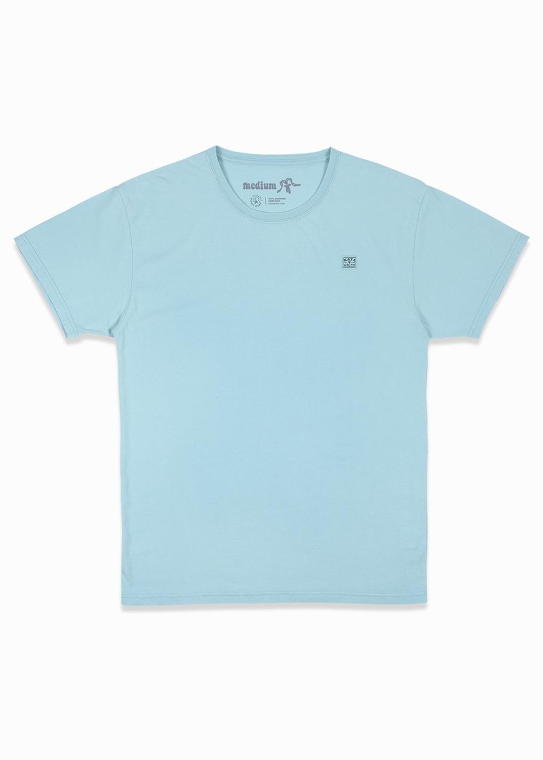 Polera Hombre Orgánica Daily Turquoise-2