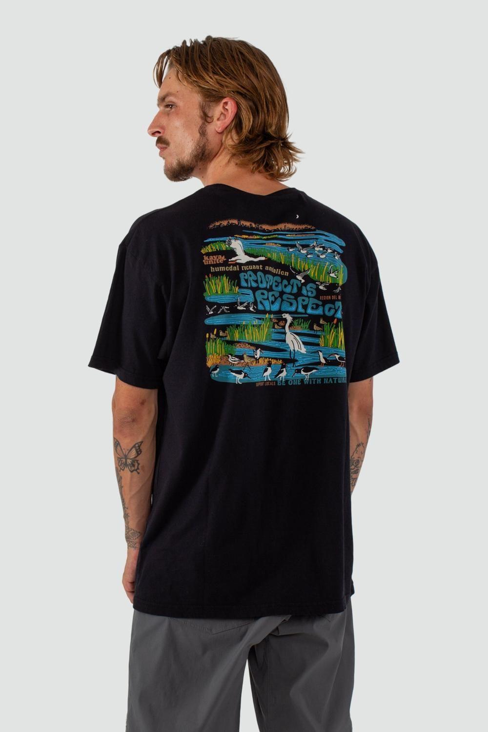 Polera Hombre Humedal Negra-1