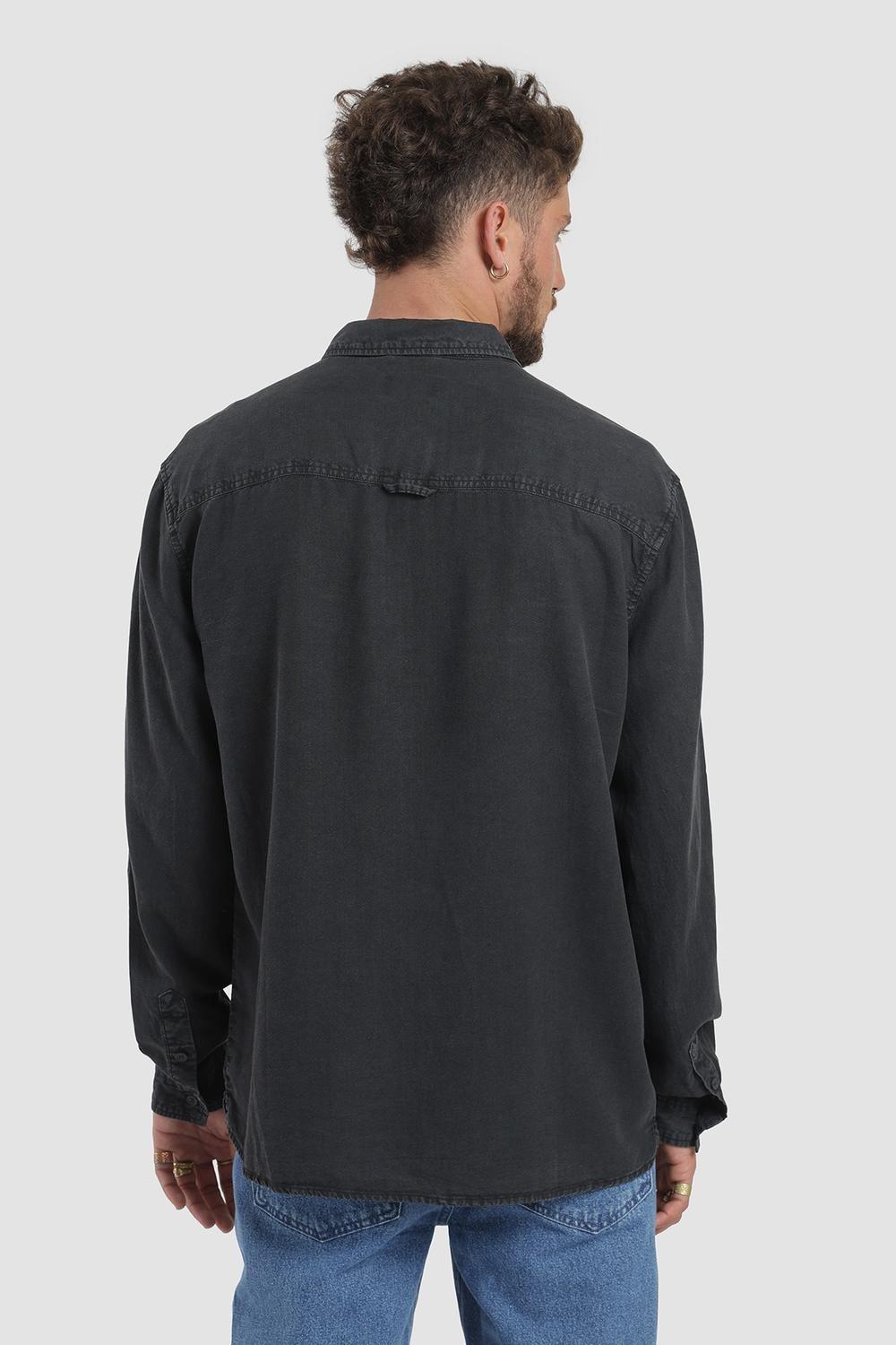 Camisa Manga Larga Tencel Hombre-2