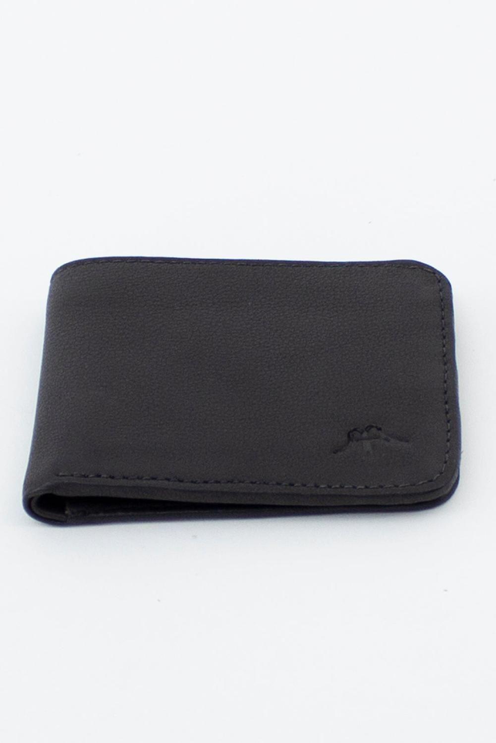 Billetera 100% Cuero Negro-2