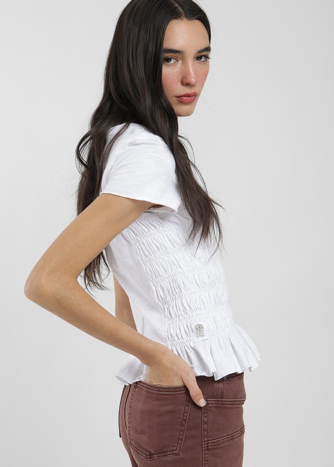 Polera Mujer Clásica Algodón Panal-1