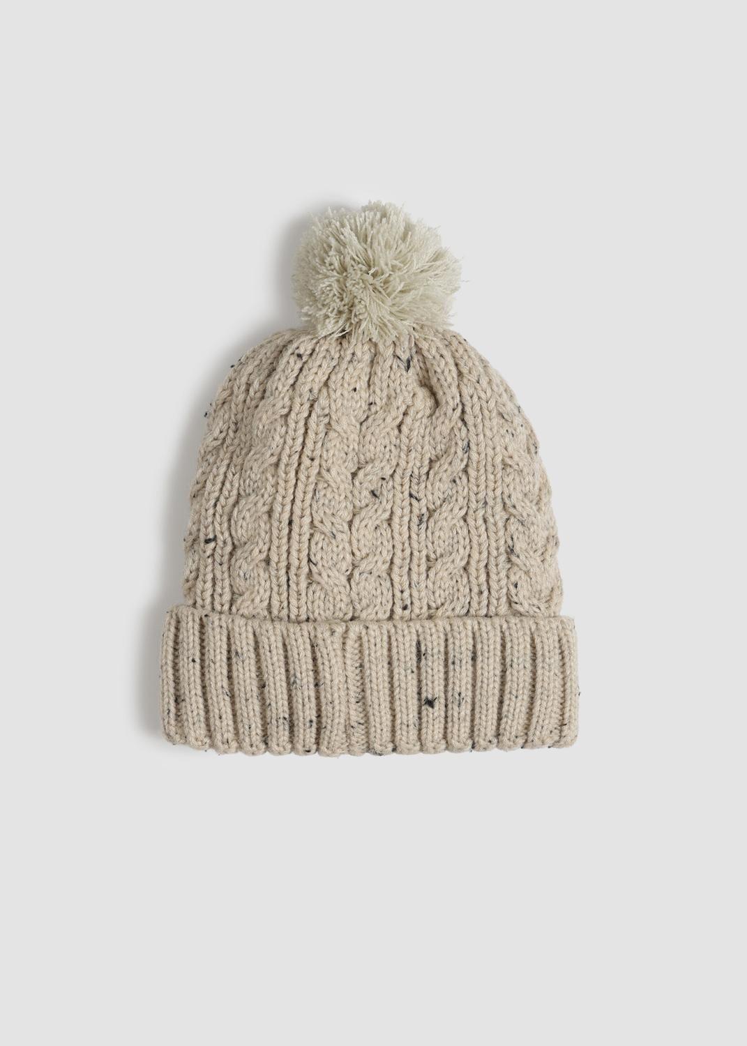 Gorro Beanie Snow Melange Blanco-1