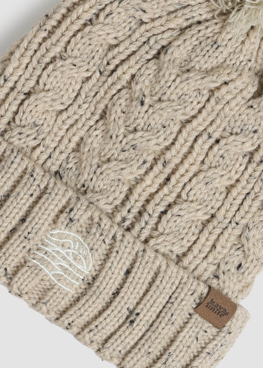 Gorro Beanie Snow Melange Blanco-2