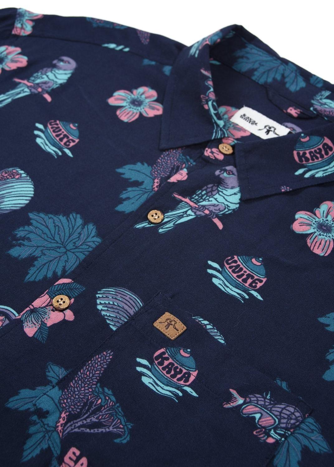 Guayabera Chilote Navy-4