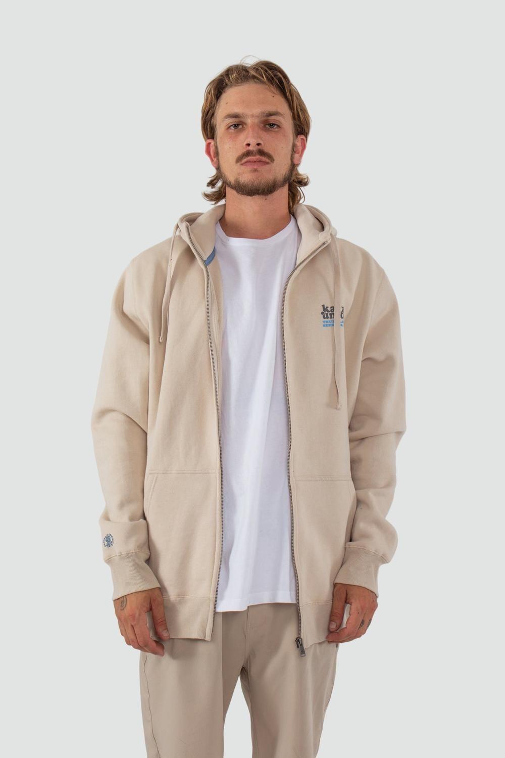 Polerón Hombre Full Zip Protect Bone-1