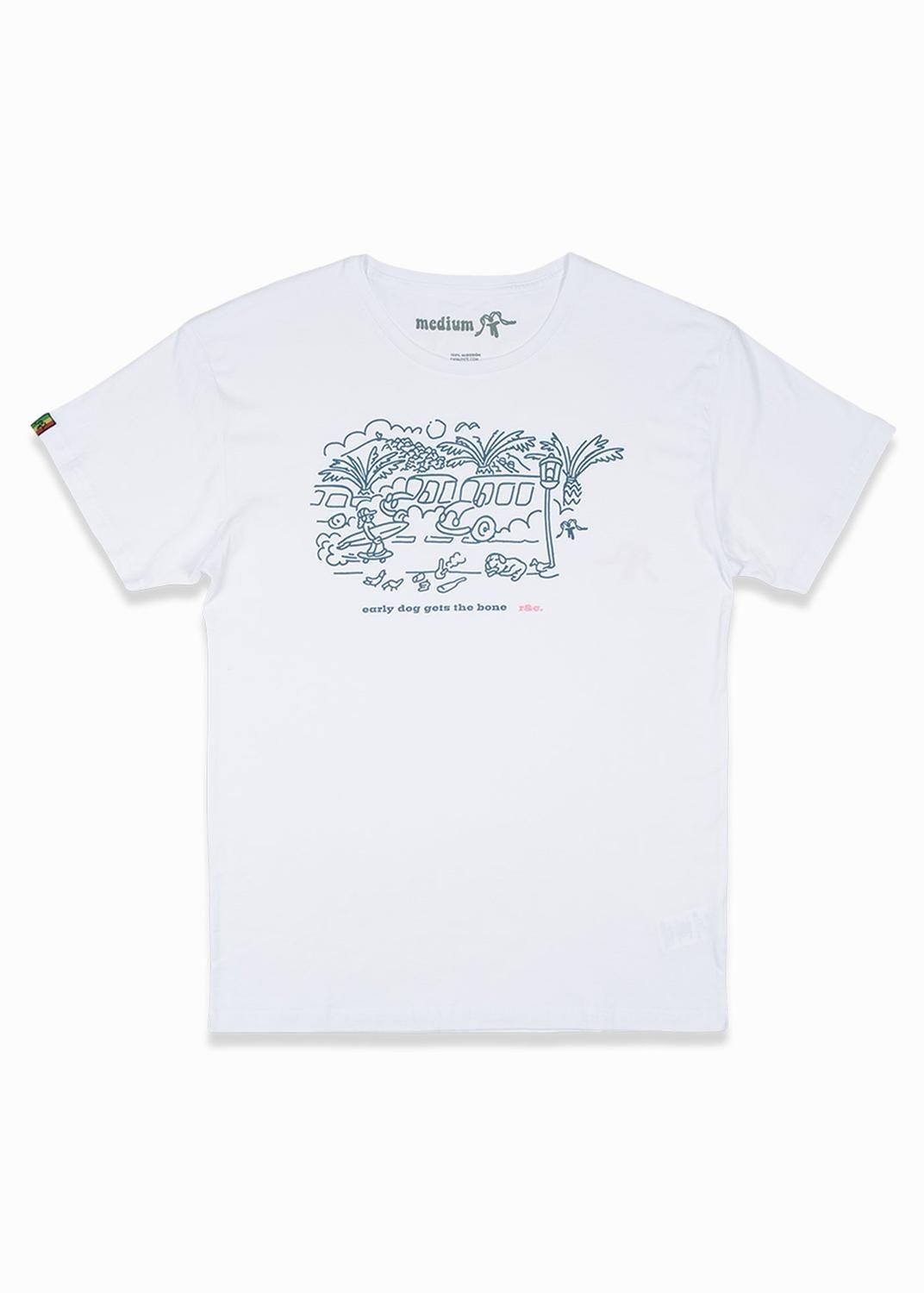 Polera Hombre Bone Blanca-2