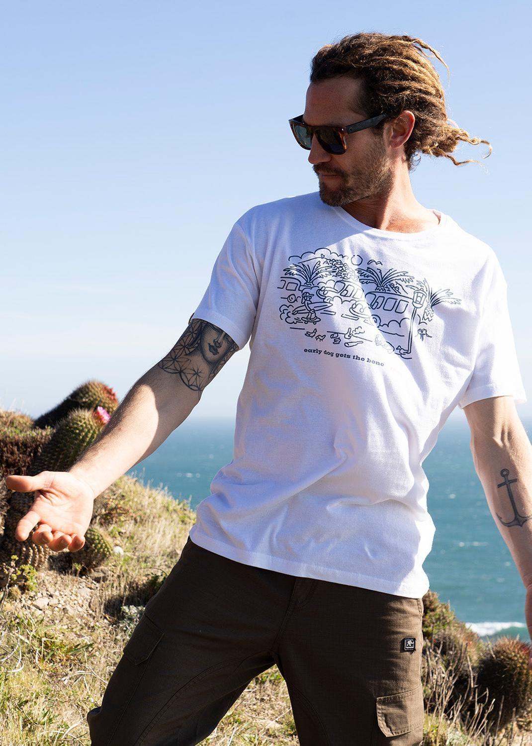 Polera Hombre Bone Blanca-4