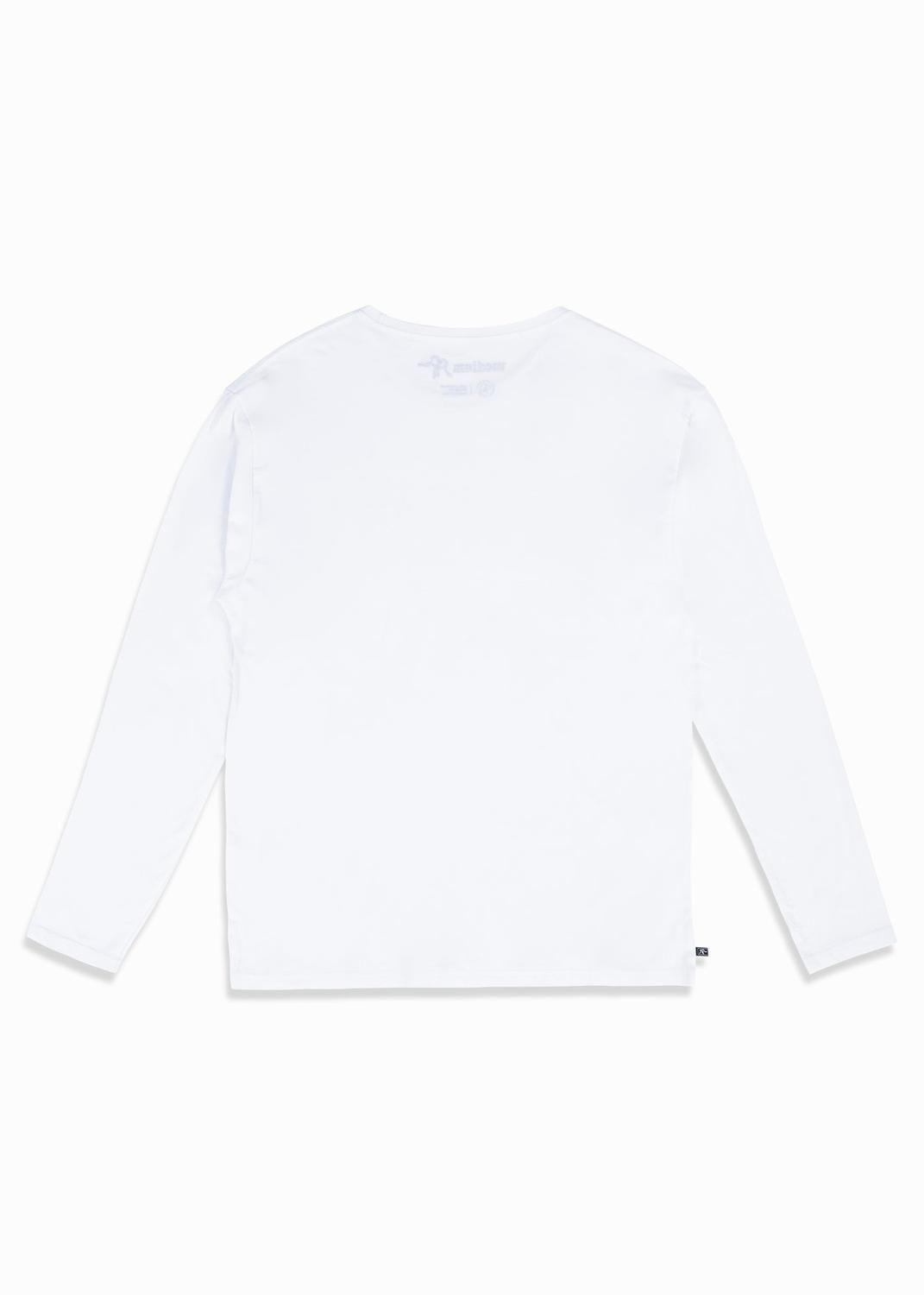 Polera Hombre Manga Larga Daily Blanca-3