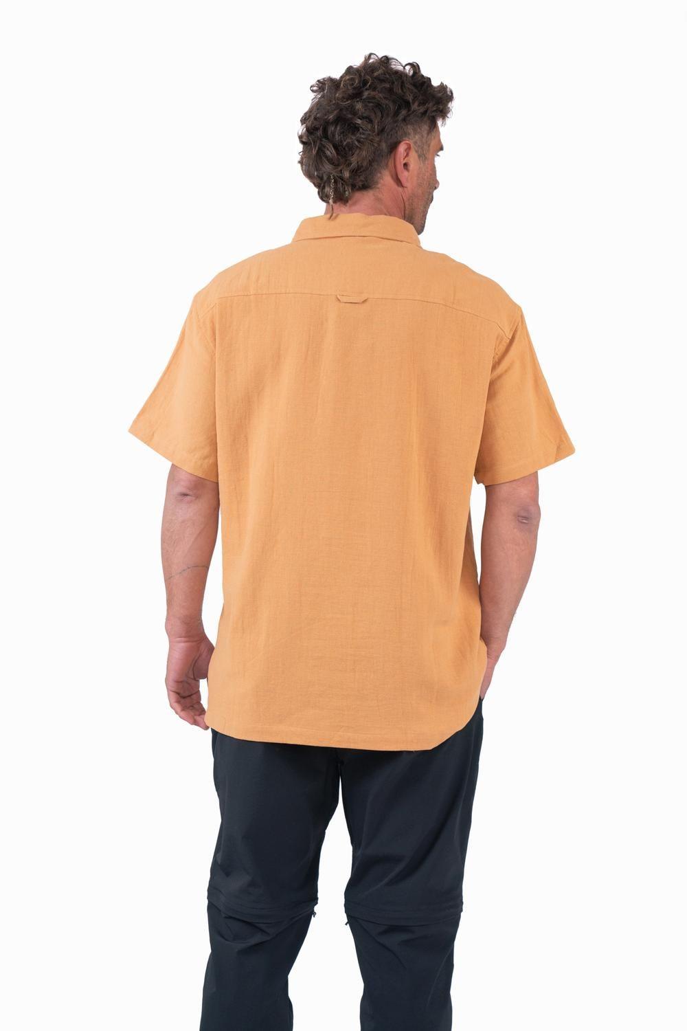 Camisa Lino Camel-1