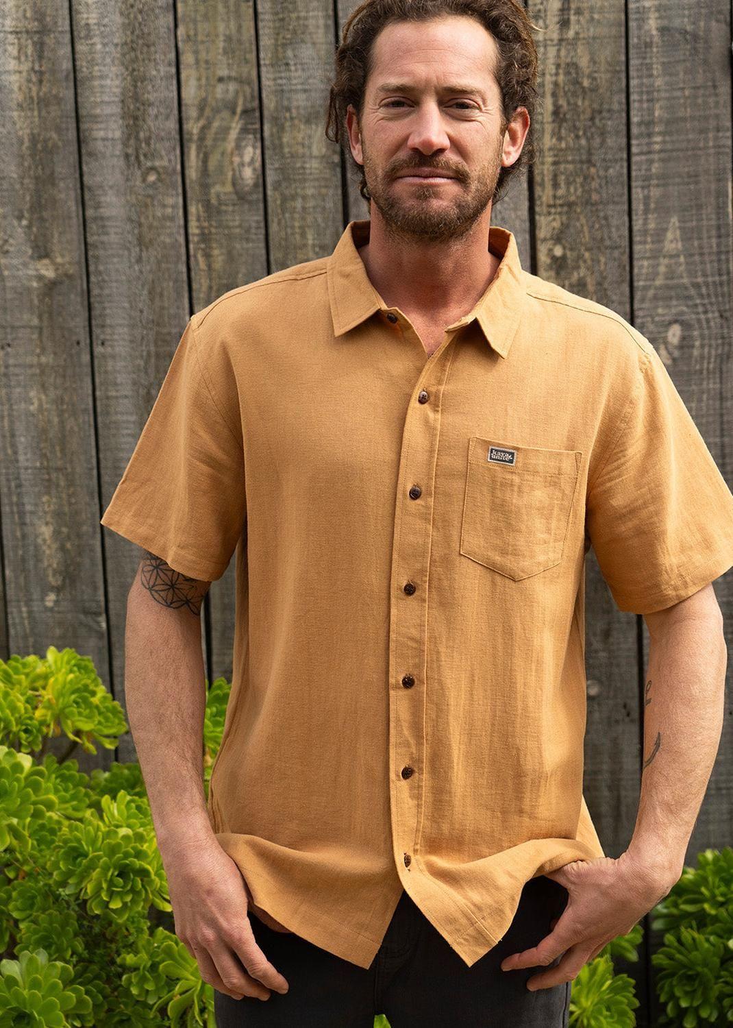 Camisa Lino Camel-3