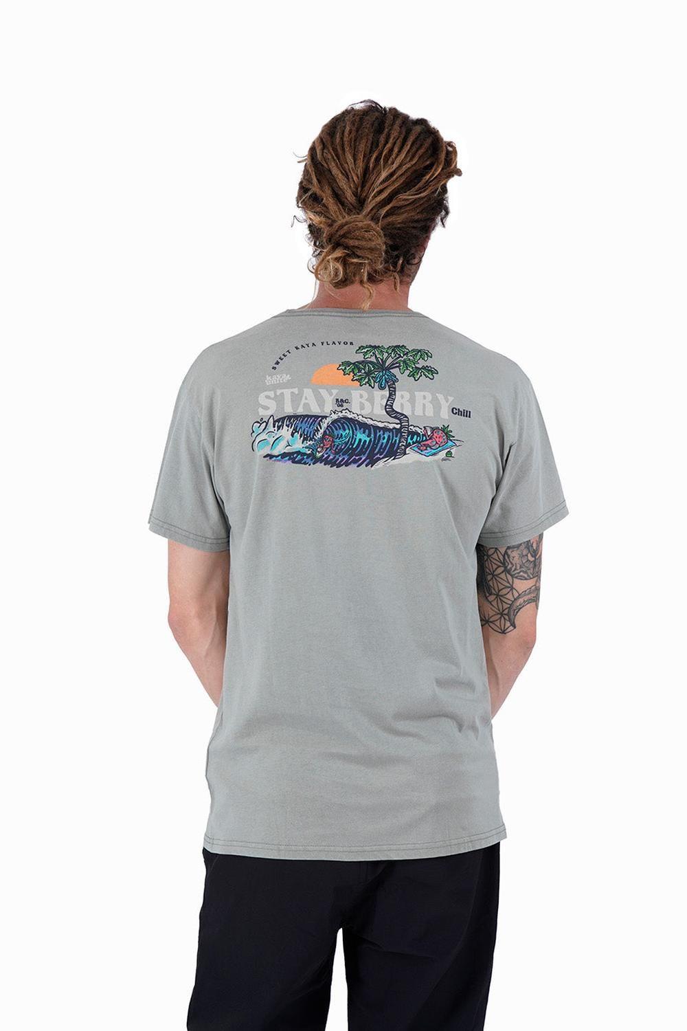 Polera Hombre Berry Oliva-1