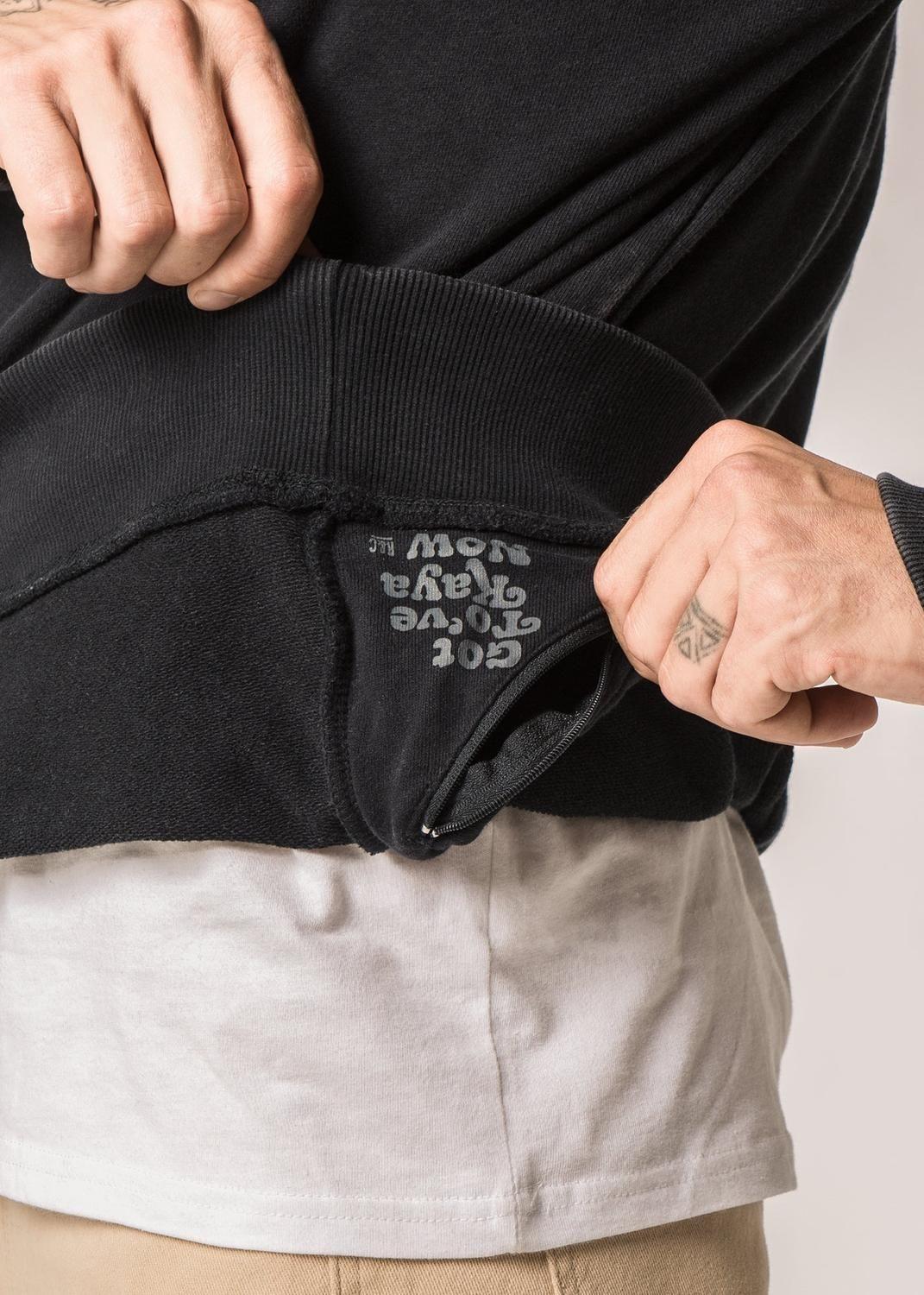Polerón Hombre Crewneck Daily Negro-2