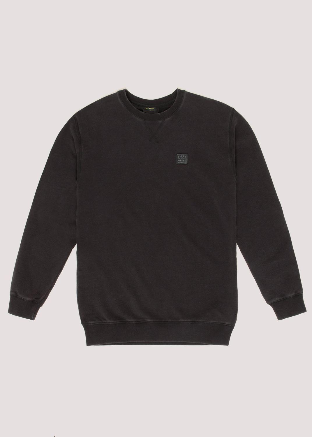 Polerón Hombre Crewneck Daily Negro-3