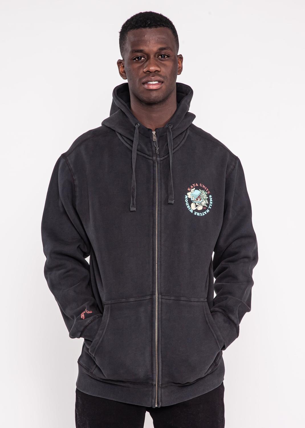Polerón Hombre Full Zip Smell Black-0
