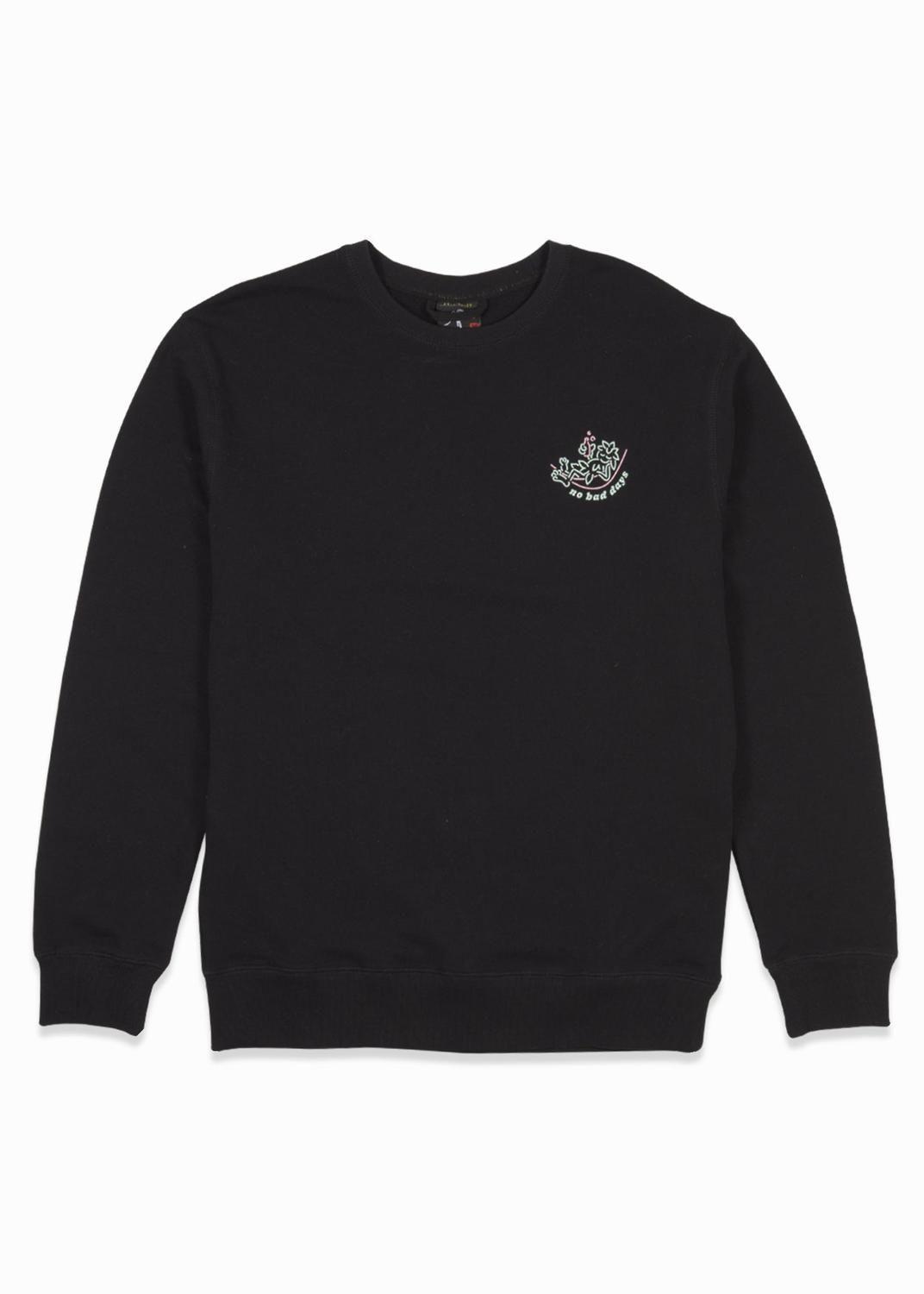 Polerón Hombre Crewneck No Bad Black-2
