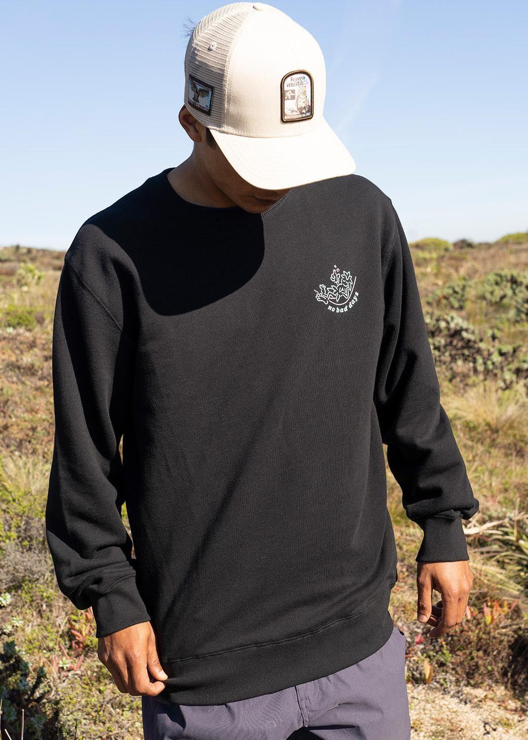 Polerón Hombre Crewneck No Bad Black-5