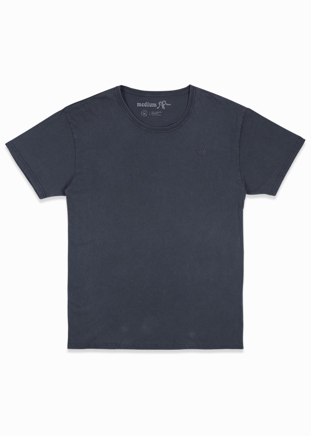 Polera Hombre Orgánica Daily Navy-2