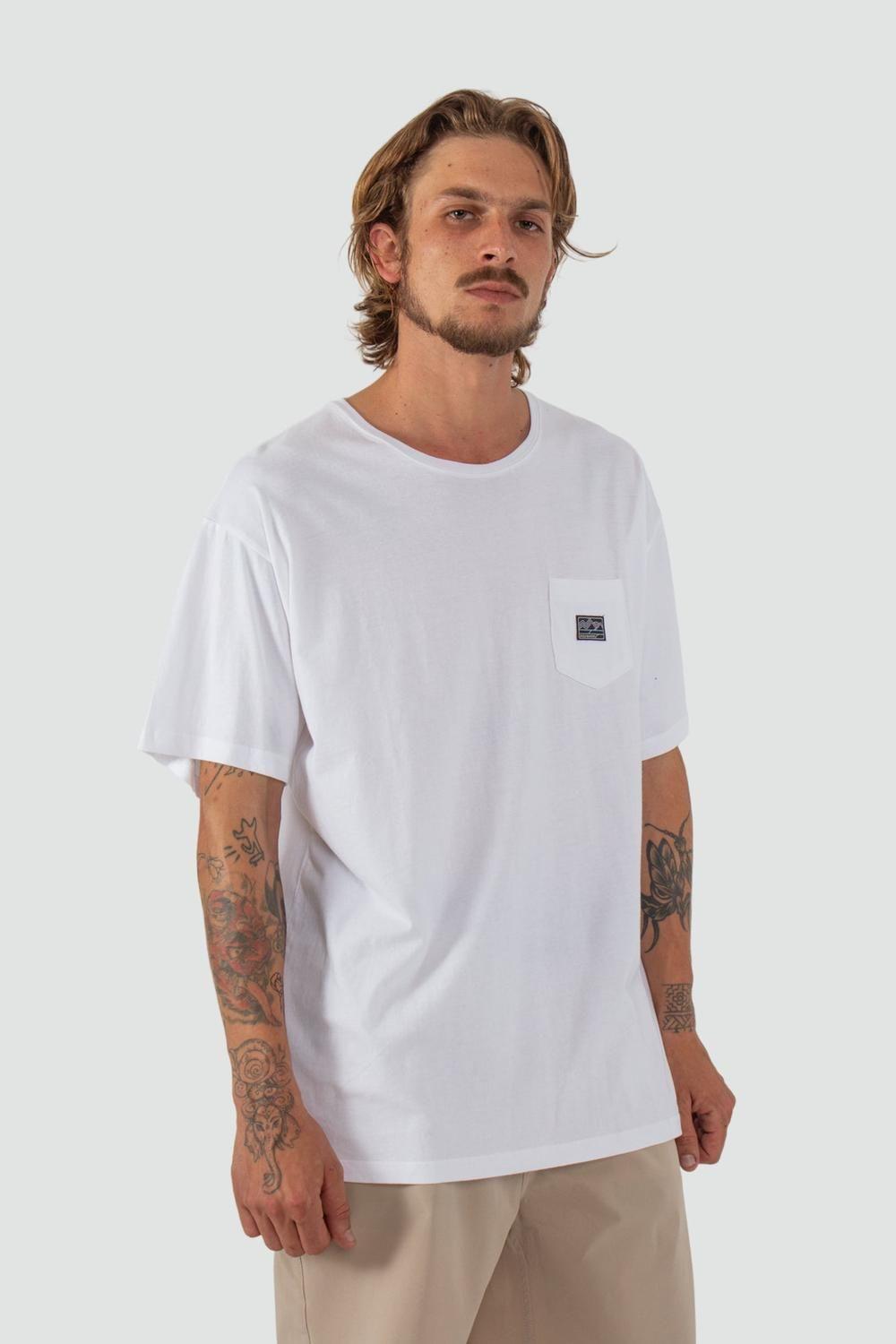 Polera Hombre Woven Blanca-0