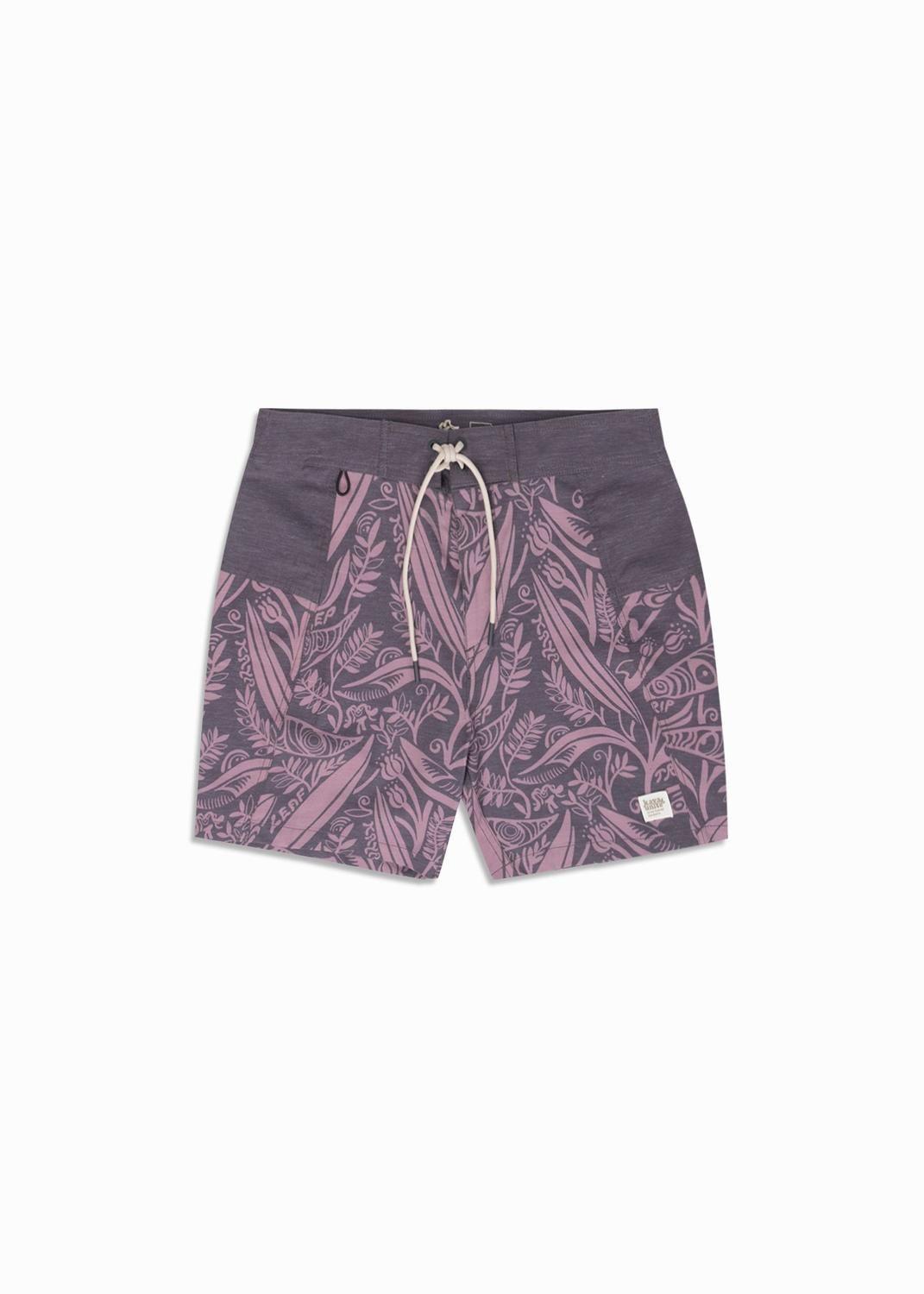 Traje de Baño Boardshort Leaf Gris-2