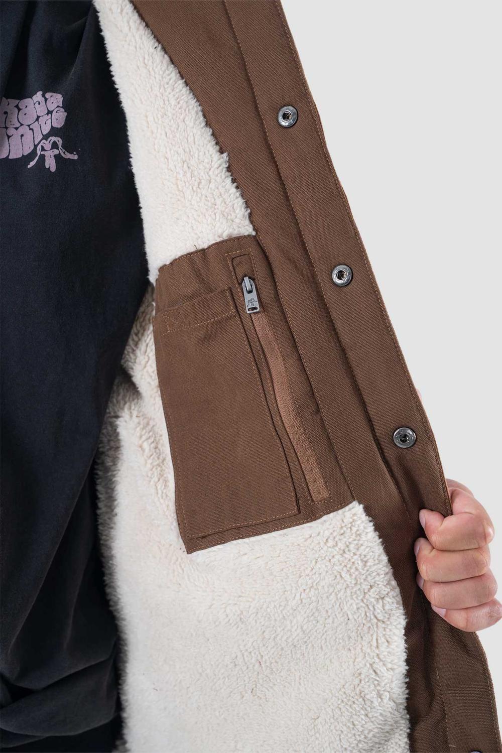 Chaqueta Hombre Lascar Cotelé Café-4