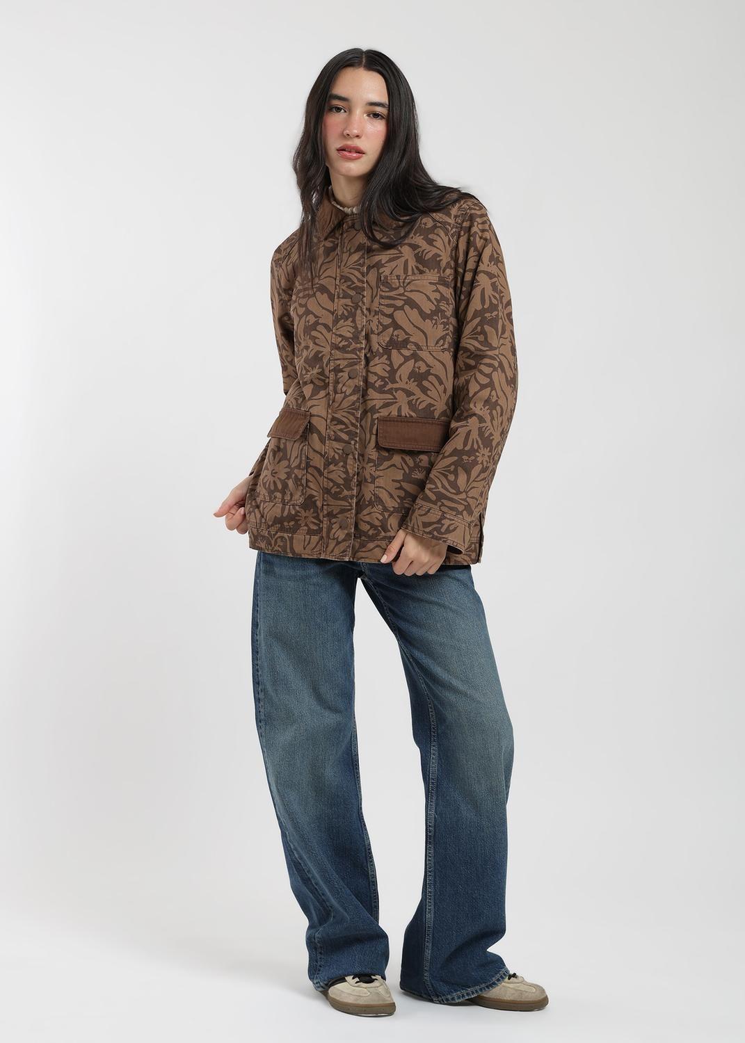 Chaqueta Clásica Twill Mujer-4