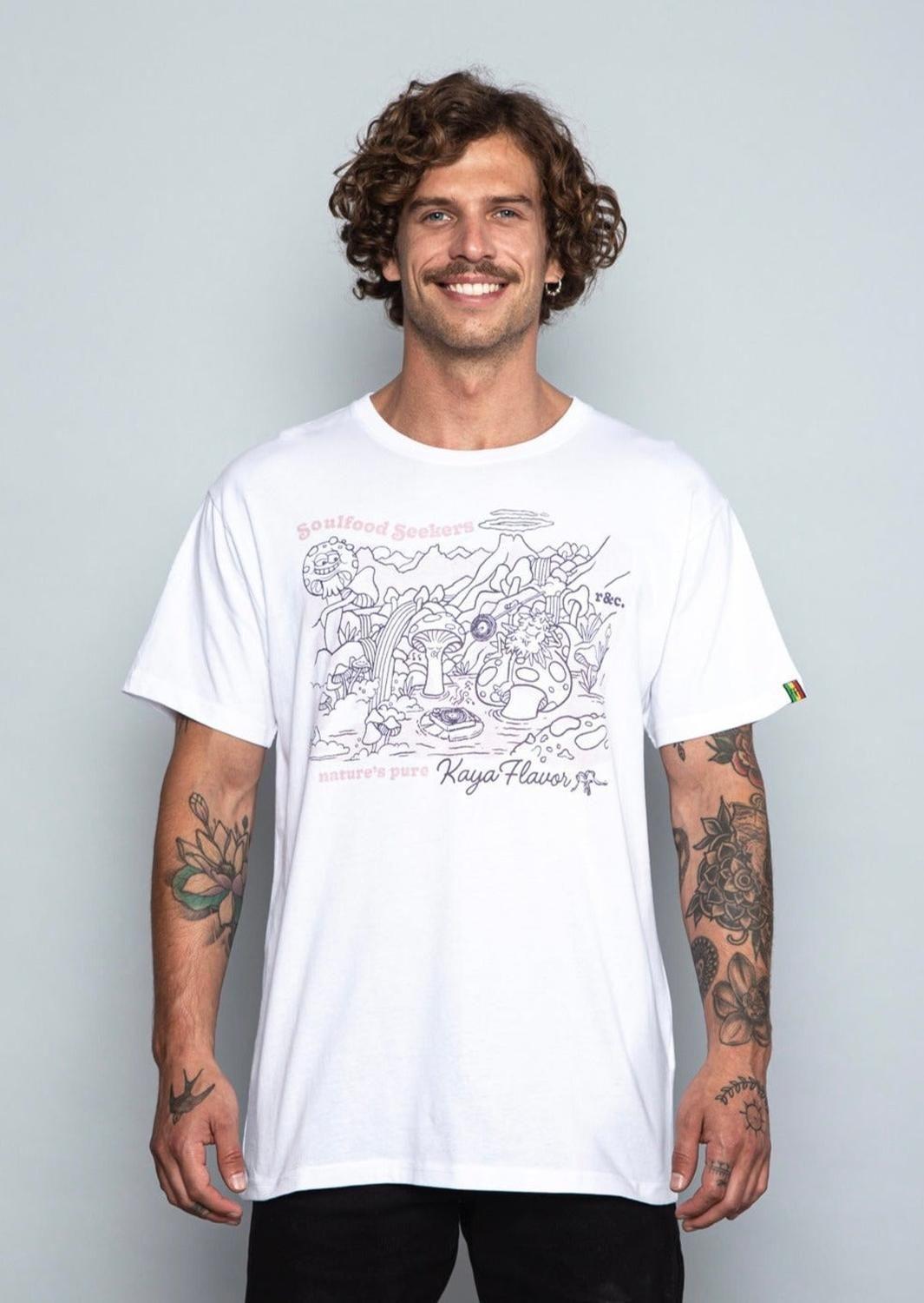 Polera Hombre Flavor White Peach-0