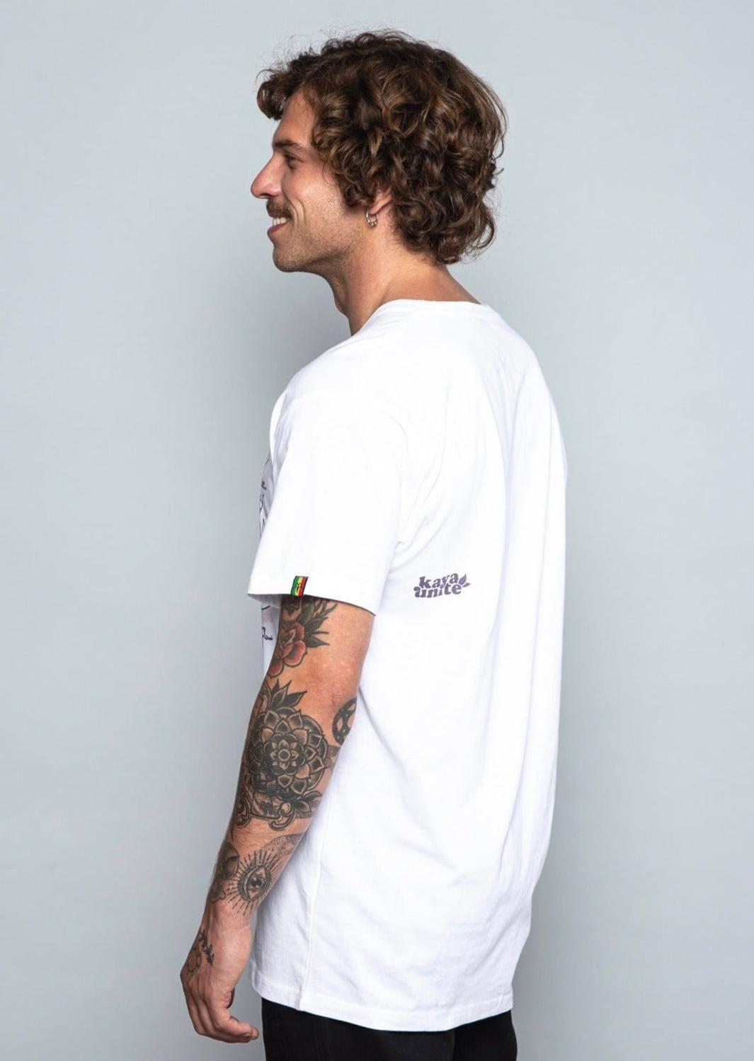 Polera Hombre Flavor White Peach-1