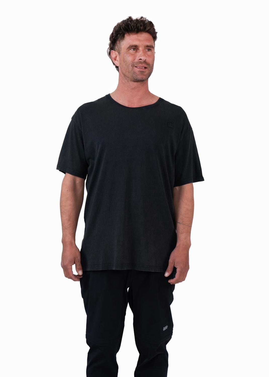 Polera Hombre Orgánica Daily Black-0