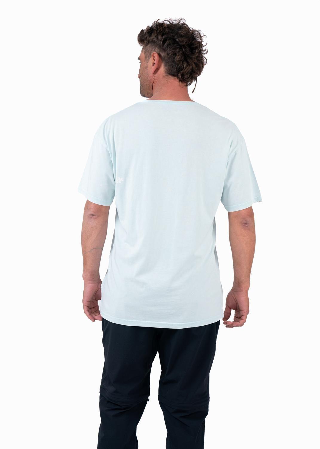 Polera Hombre Orgánica Aqua Turquoise-1