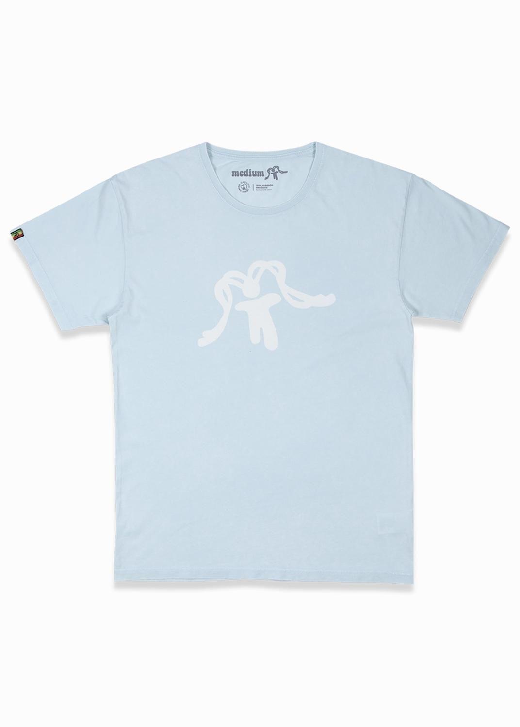 Polera Hombre Orgánica Aqua Turquoise-2