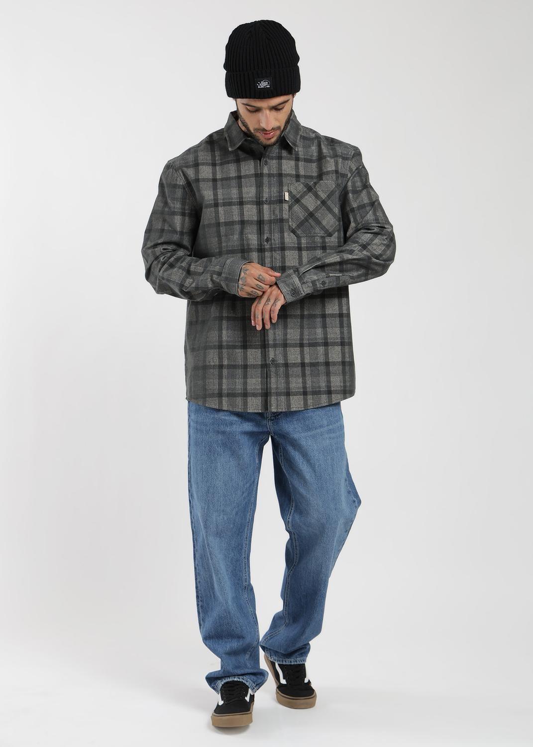 Camisa Manga Larga Cotelé Hombre-3