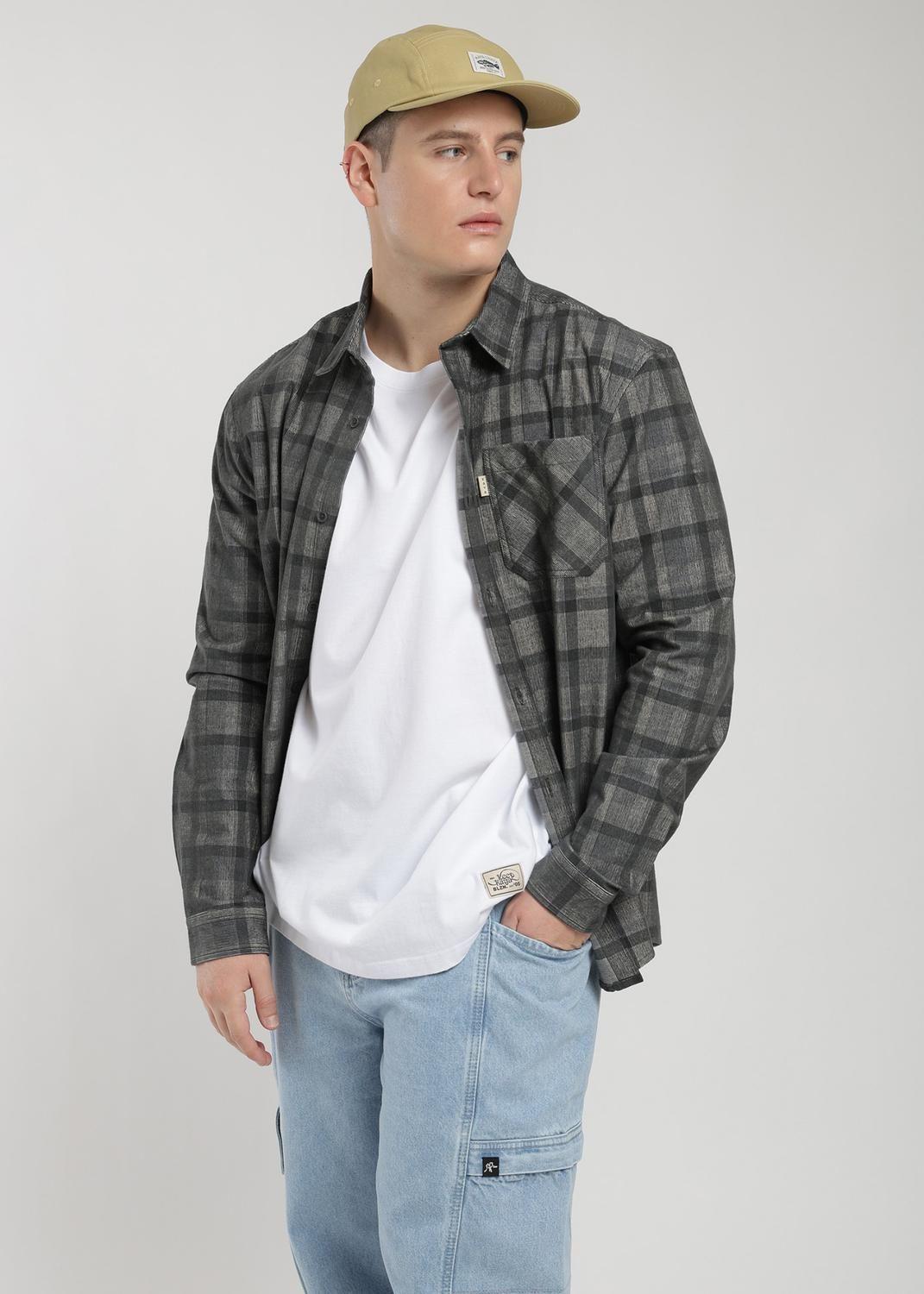 Camisa Manga Larga Cotelé Hombre-6