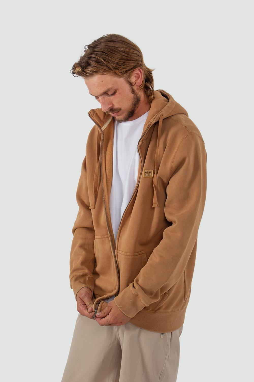 Polerón Hombre Full Zip Daily Tobacco-0