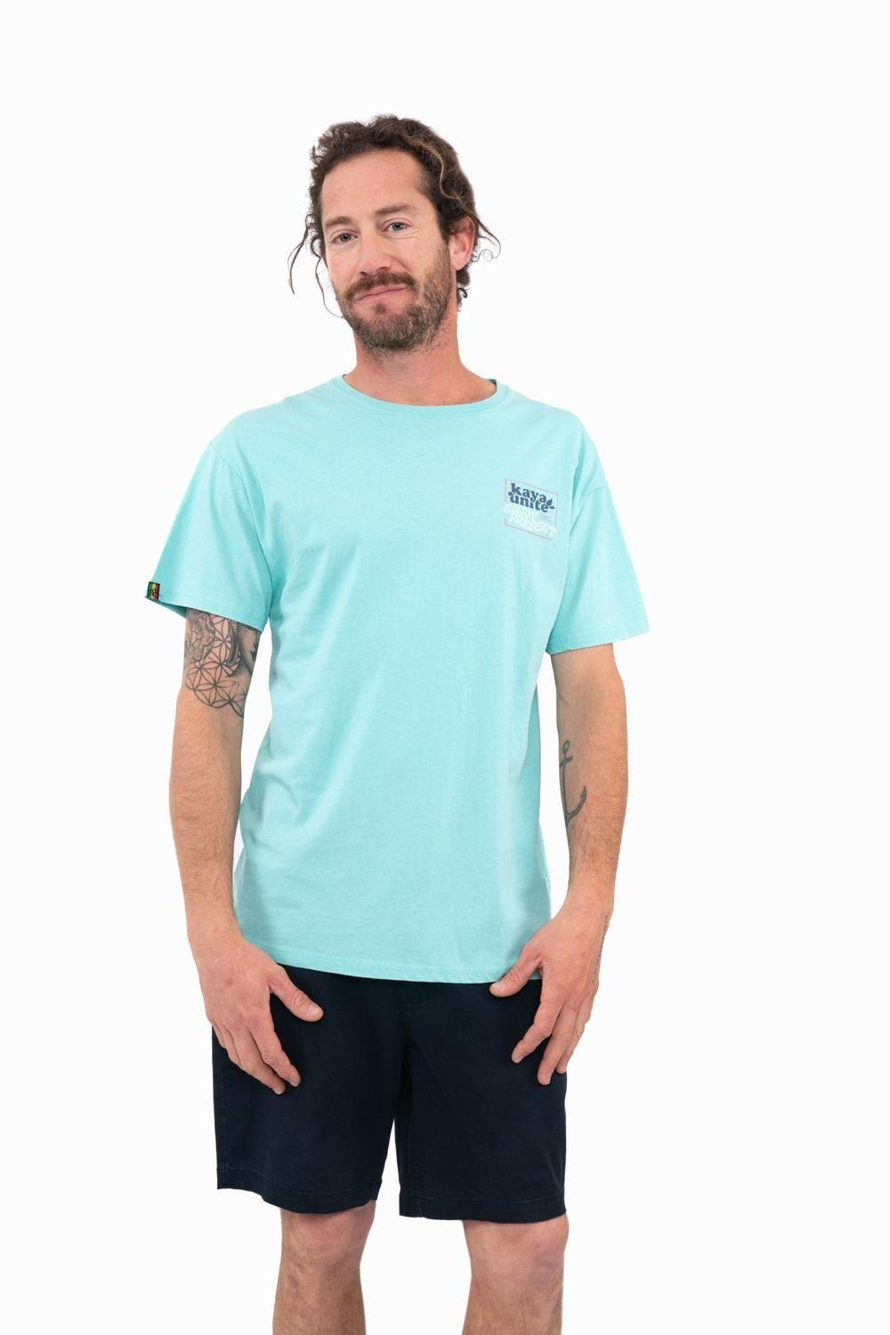 Polera Hombre Happy Teal-0