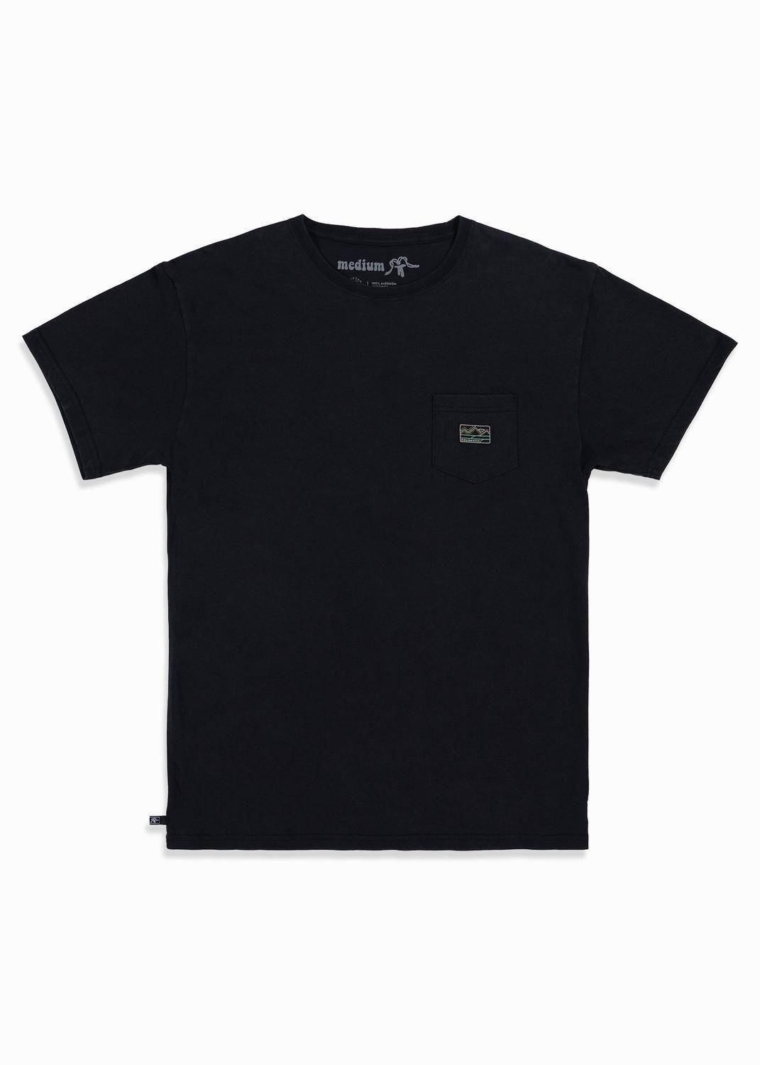 Polera Hombre Woven Negra-2