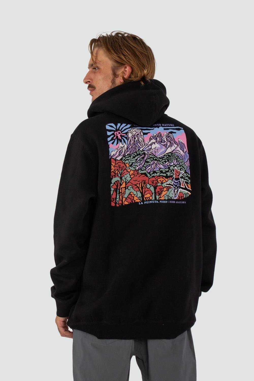 Polerón Hombre Hoodie Puesco Negro-1