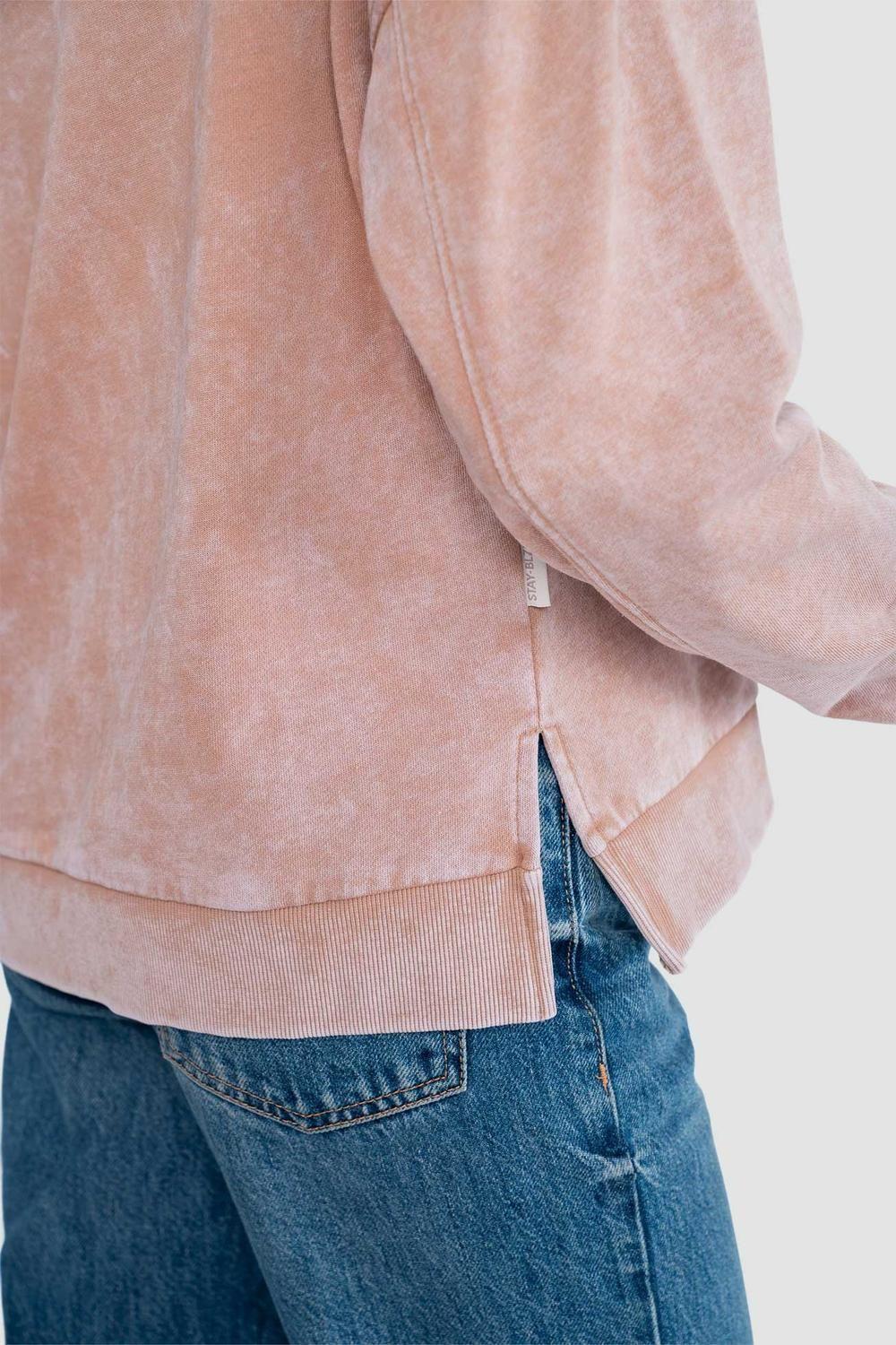 Polerón Mock Neck Mujer - Terracota-3