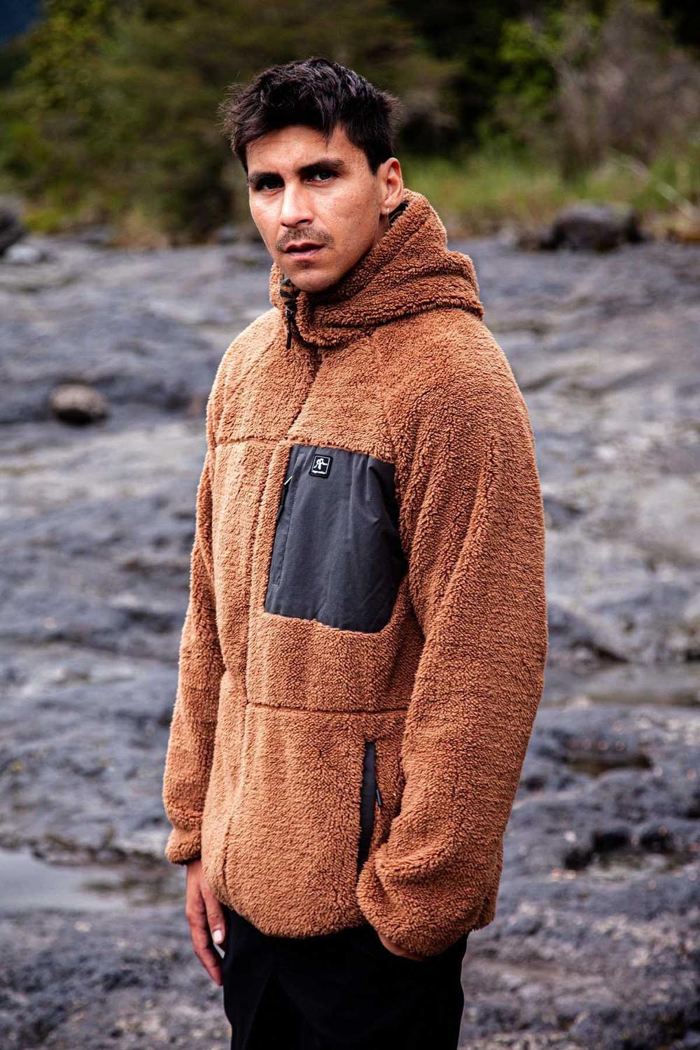 Polerón Chiporro Hombre Shaggy Grizzly Reversible Camel-8