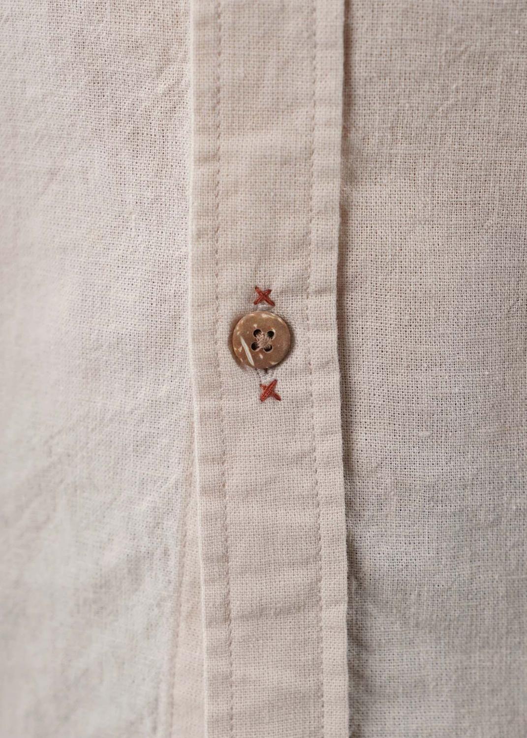 Camisa Hombre Lino Manga Larga-3