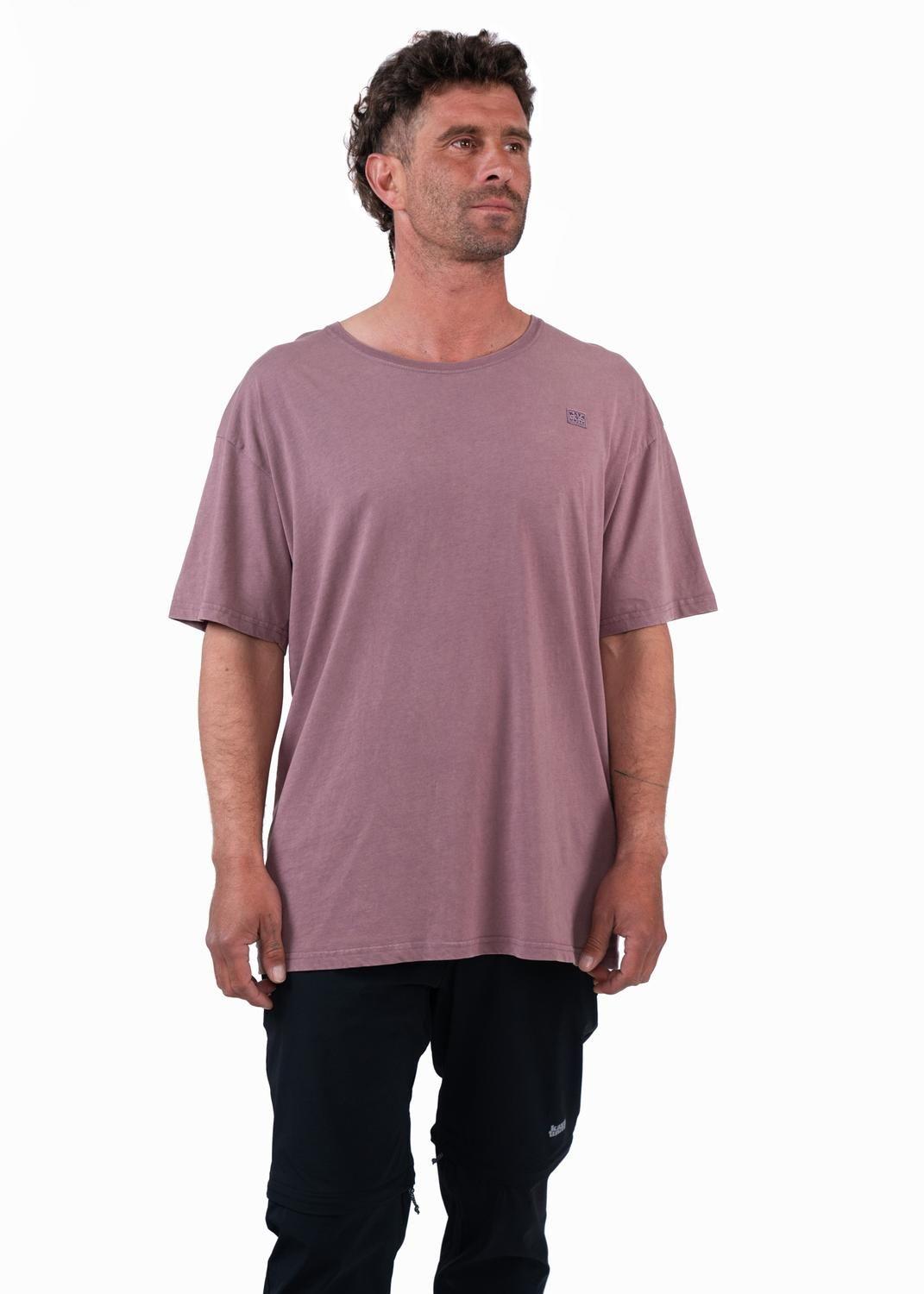 Polera Hombre Orgánica Daily Malva-0