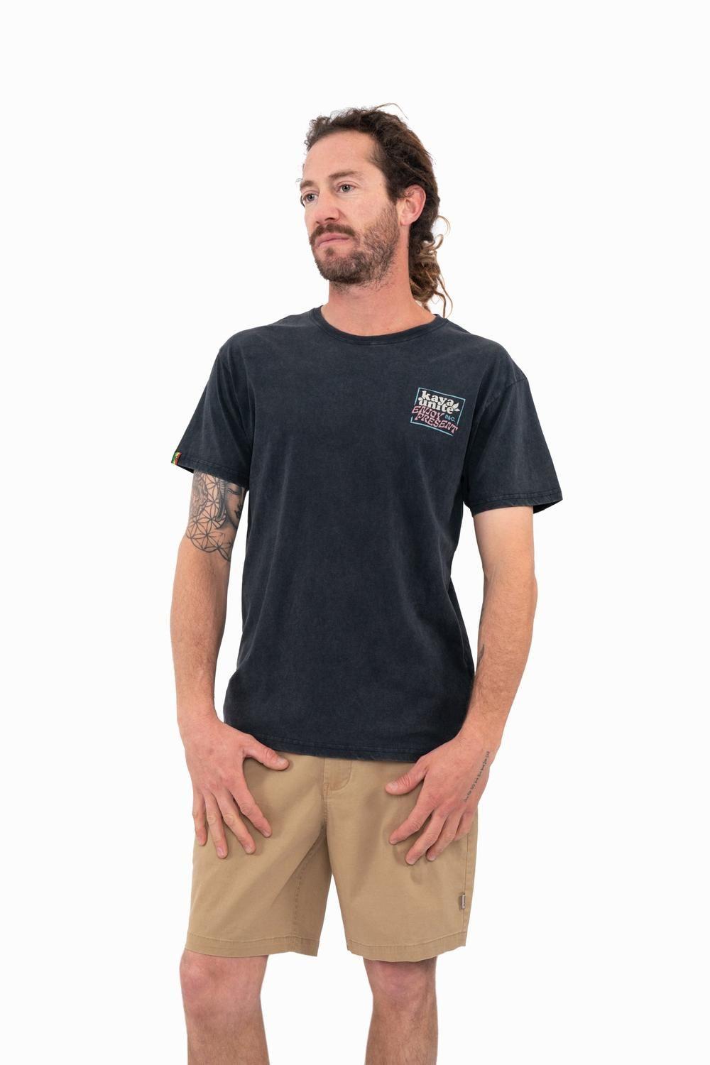 Polera Hombre Happy Negra-0
