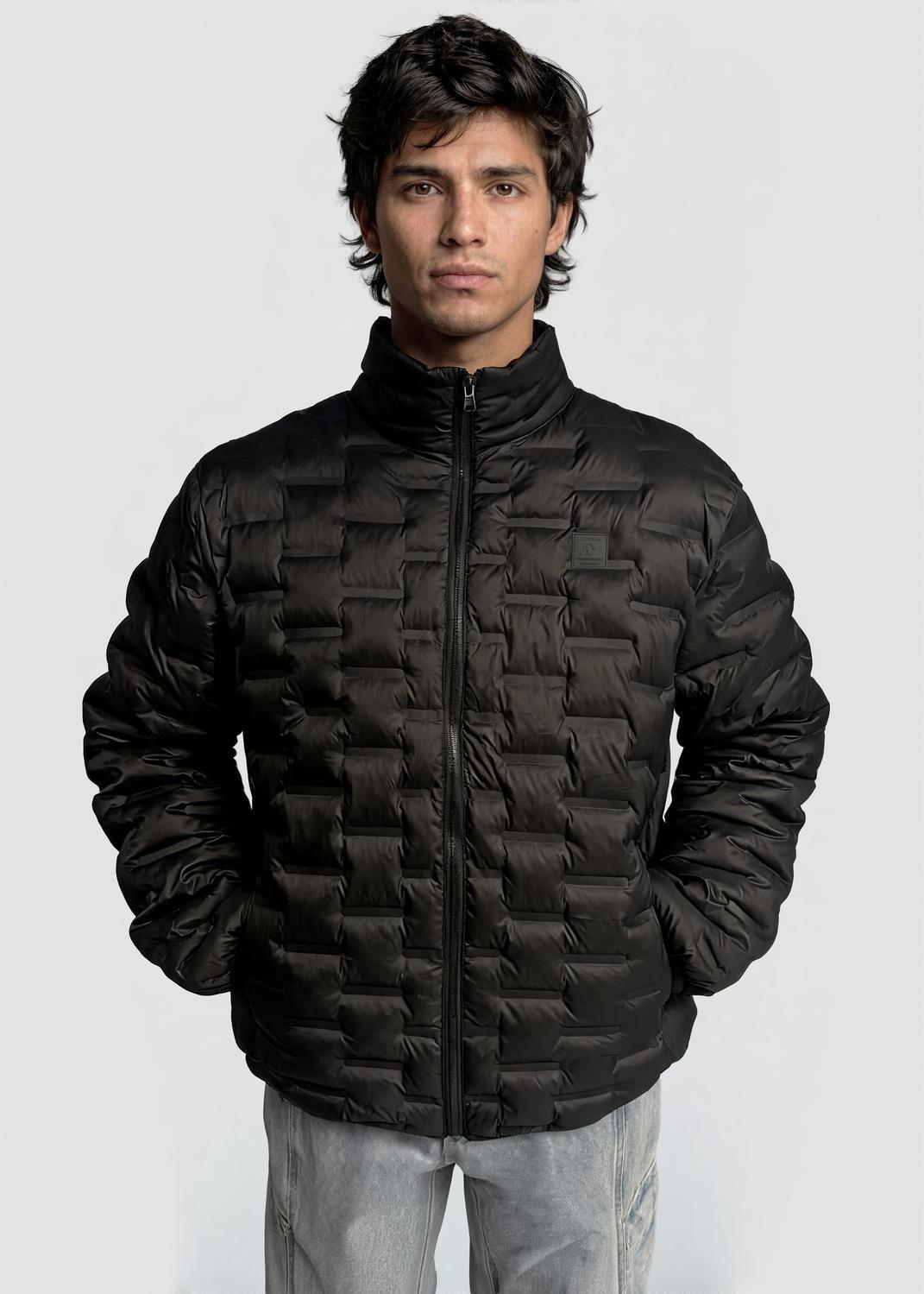 Parka Solid Hombre Negro-0